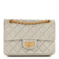 Metallic Goatskin Quilted 2.55 Reissue Mini Flap Silver