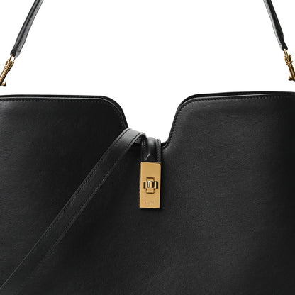 Smooth Calfskin Medium Camille 16 Soft Bag Black