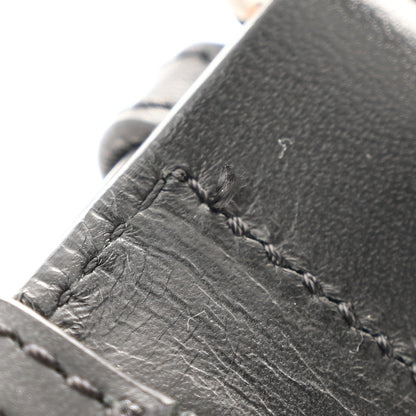 Suede Calfskin Aliosha Messenger Cappuccino Black