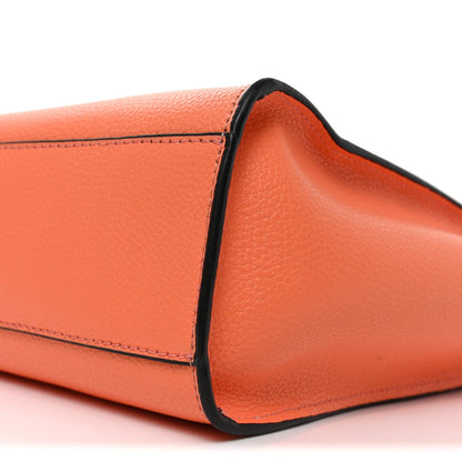 Calfskin Mini Grind Tote Bag Orange