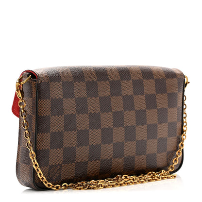 Damier Ebene Pochette Felicie Chain Wallet