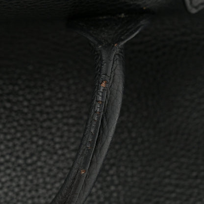 Grained Calfskin Baby Sac De Jour Souple Black