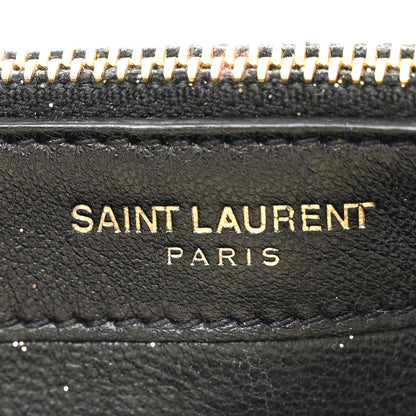 Metallic Canvas Woven Small Classic Monogram Kate Tassel Chain Wallet Gold