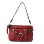 Grained Calfskin Small Paddington Crossbody  Dark Red