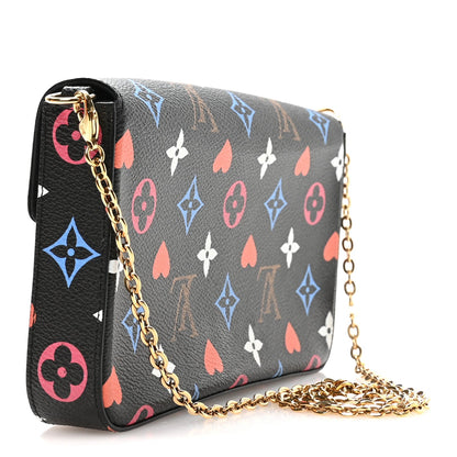 Game On Felicie Chain Wallet Black