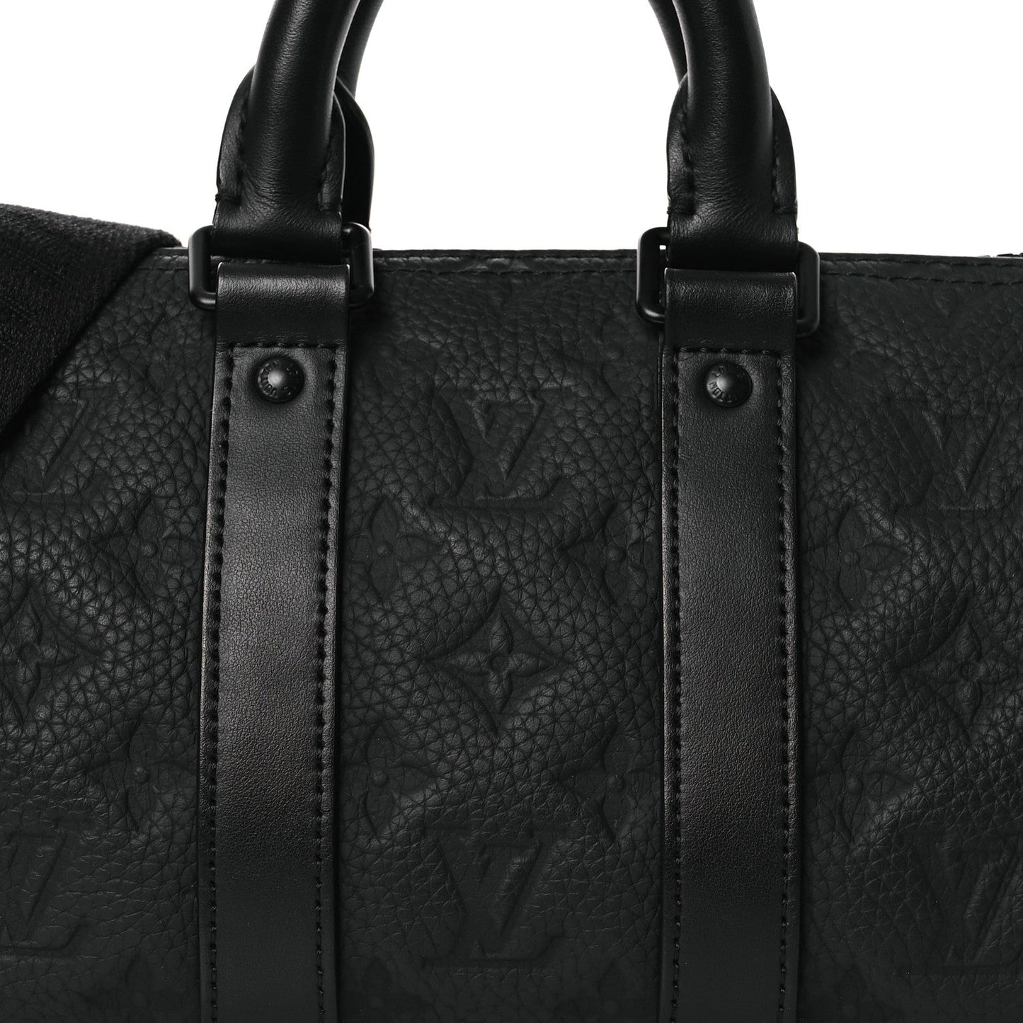 Monogram Taurillon Keepall Bandouliere 25 Black
