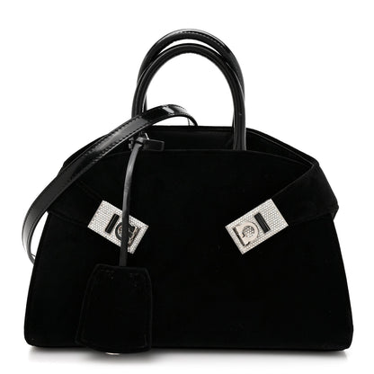 Velvet Strass XS Hug Bag Black