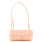 Shiny Caviar Preppy Coco Small Bowling Bag Light Pink