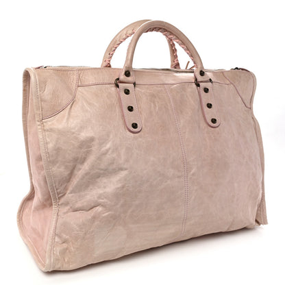 Agneau Classic Hardware Weekender Light Pink