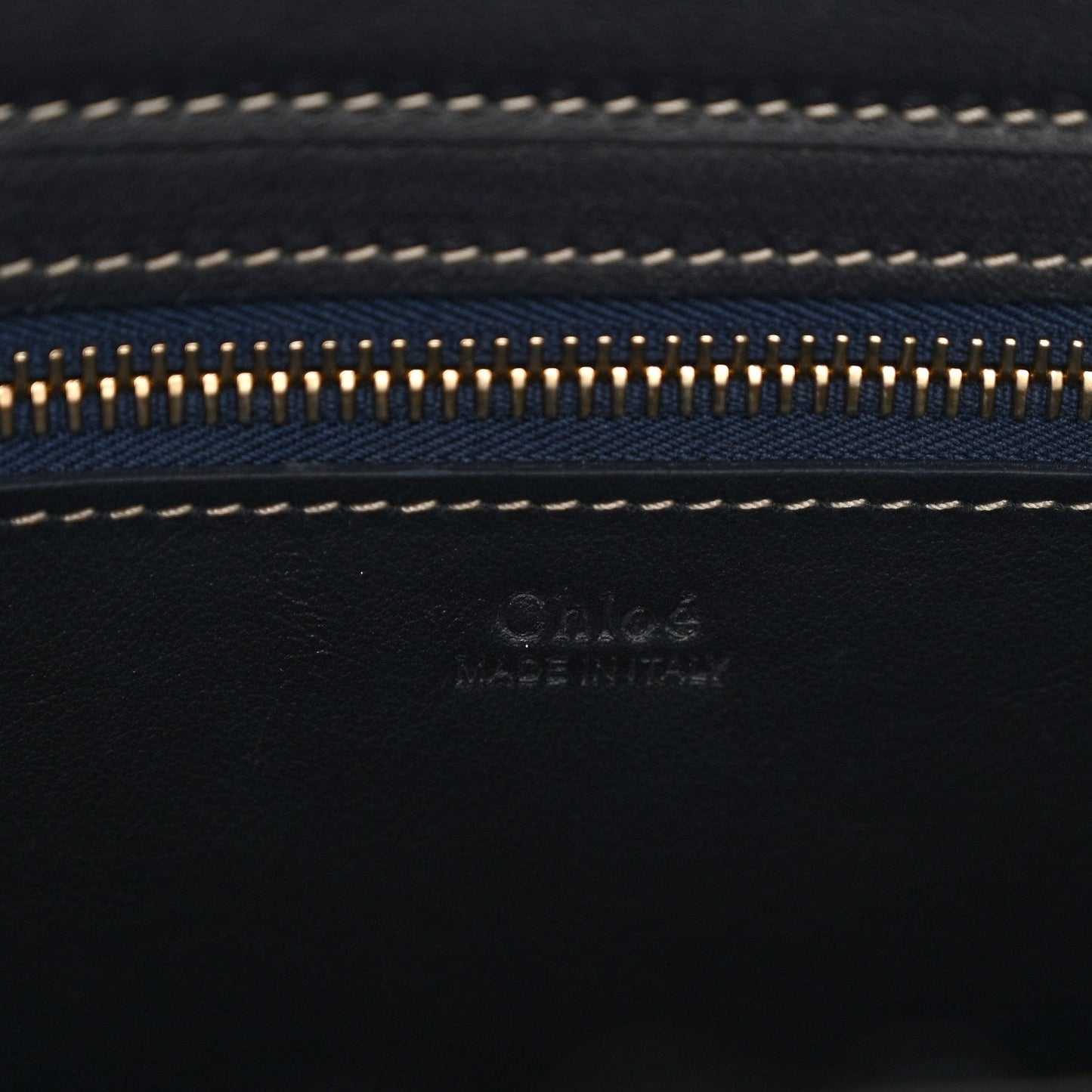 Felt Shiny Calfskin Medium Woody Ribbon Tote Obscure Navy