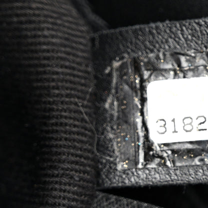 Calfskin Quilted CC Uniform Flap Belt Bag Black