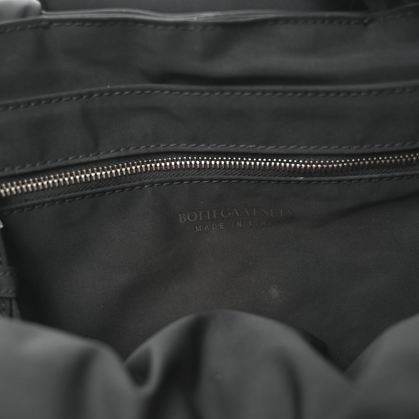 Nylon Intrecciato Padded Tech Maxi Cassette Bag Black