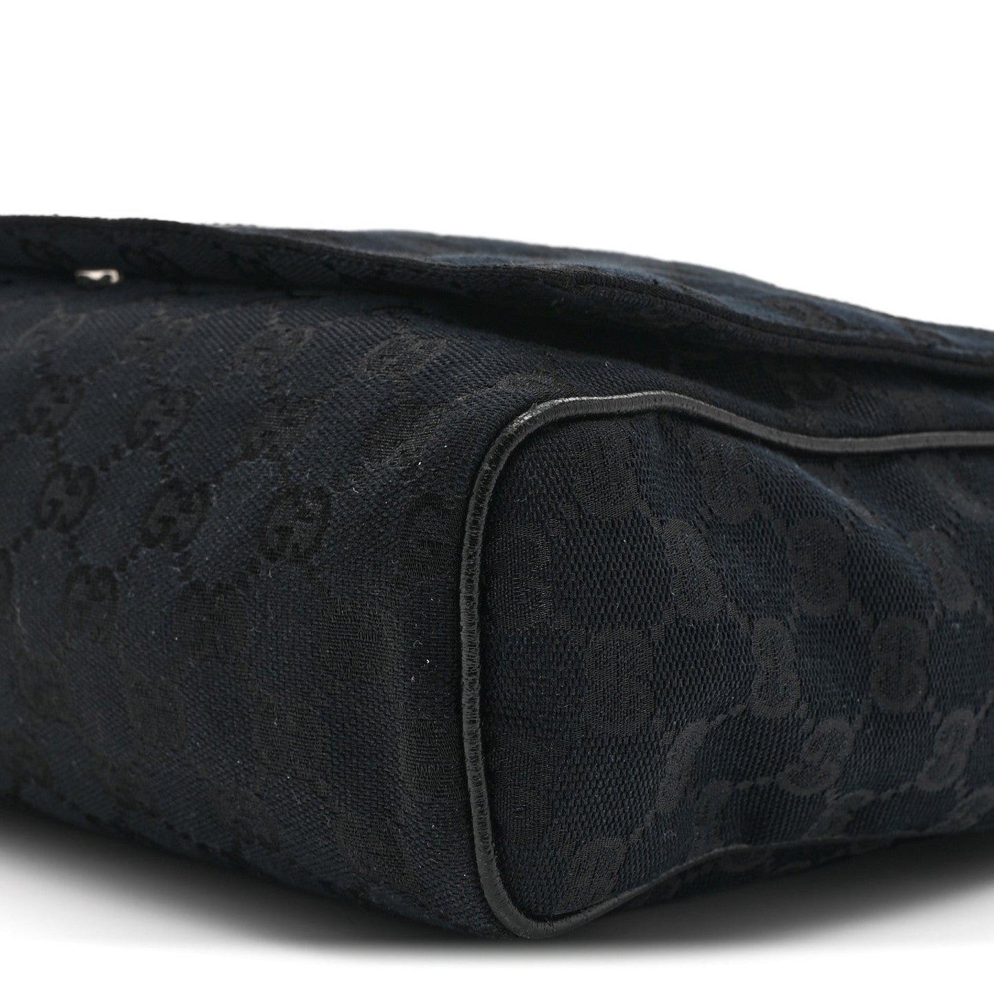 Monogram Small Flap Messenger Bag Black