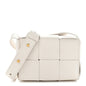Lambskin Maxi Intreccio Candy Cassette Crossbody Bag Chalk