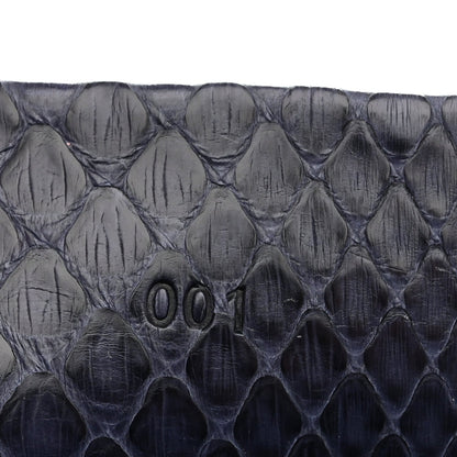 Snakeskin PS1 Pochette Clutch Blue