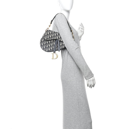 Oblique Saddle Bag Blue