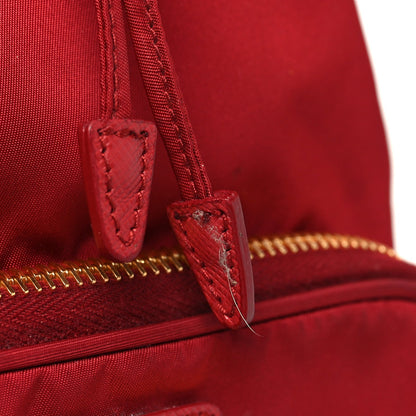 Nylon Vela Saffiano Mini Bucket Crossbody Bag