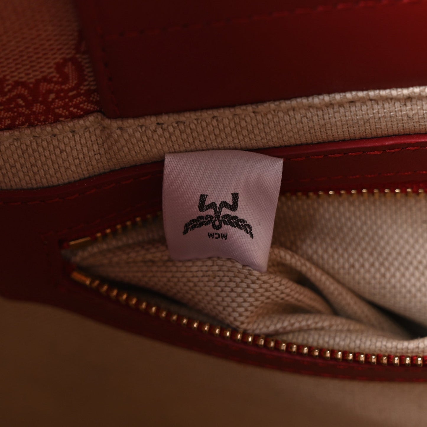 Lauretos Nappa Medium Himmel Shopper Tote Red