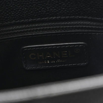 Caviar Quilted Grand Shopping Tote GST Black