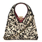 Pony Hair Printed Chic Lady Small Shopping Tote White Black