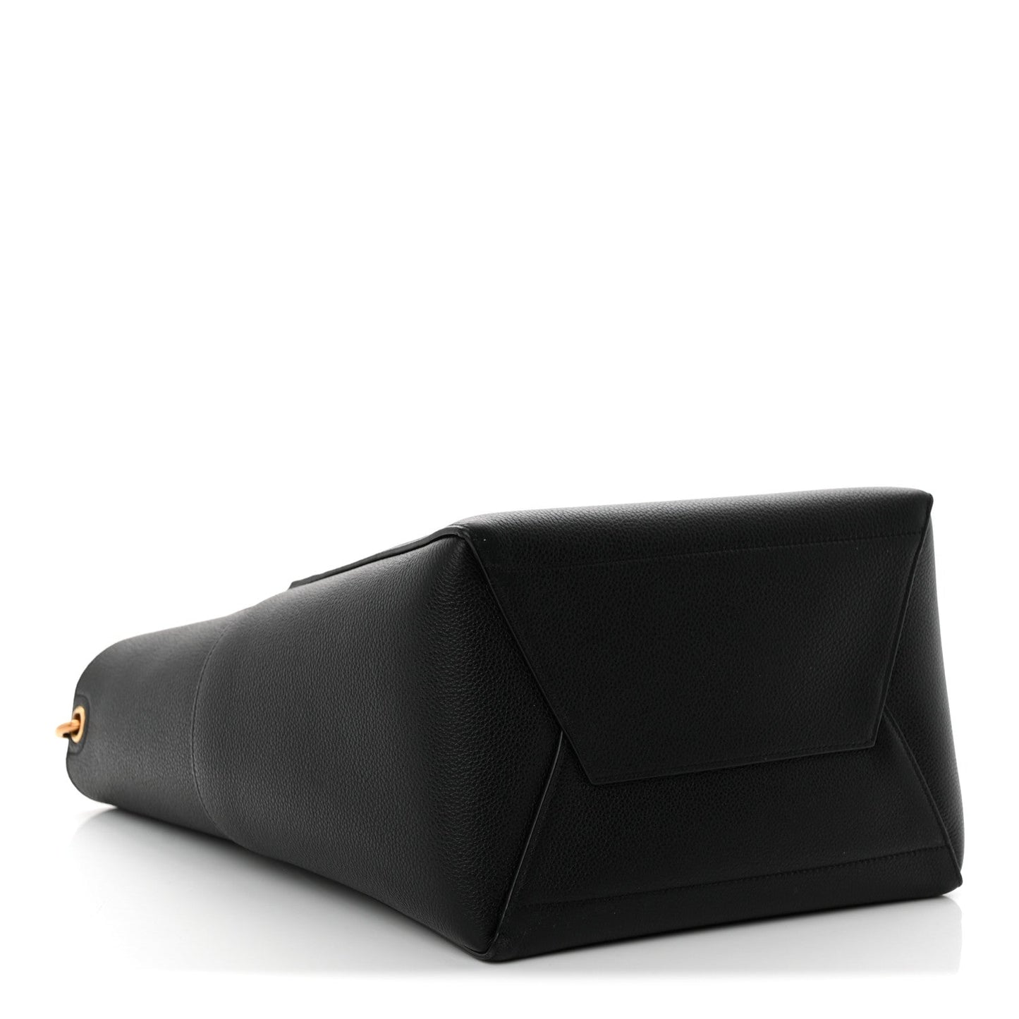 Soft Grained Calfskin Sangle Bucket Bag Black