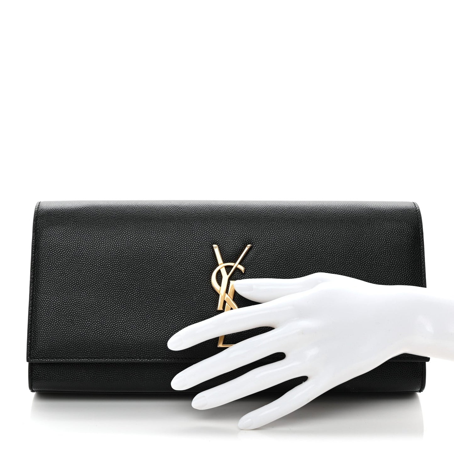 Grain De Poudre Monogram Cassandre Clutch Black