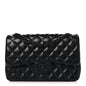 Lambskin Quilted Jumbo Double Flap So Black
