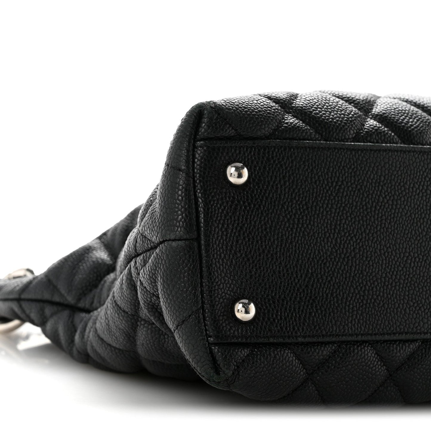 Caviar Quilted Easy Zip Tote Black
