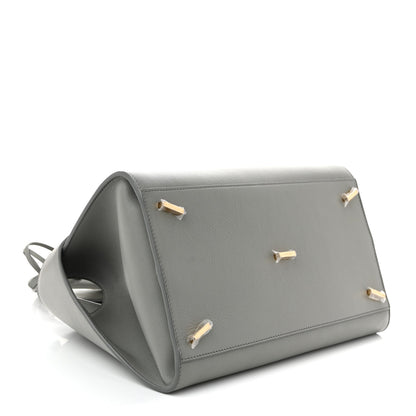 Calfskin Small Hug Bag Ash Grey