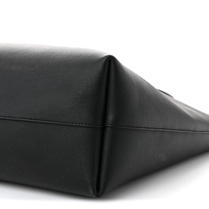 Calfskin Large Shopping Tote Black