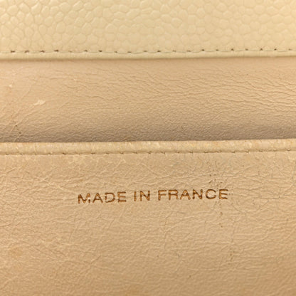 Caviar Quilted Timeless CC Shopping Tote White