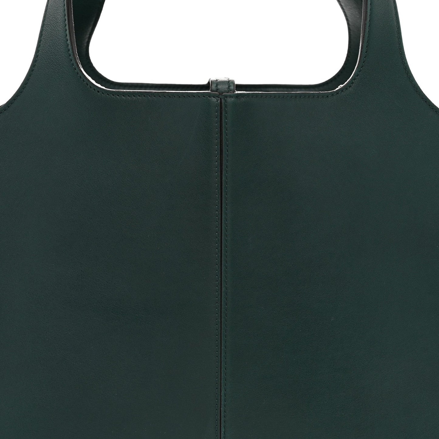 Smooth Calfskin Medium Tri-Fold Bag Bottle Green