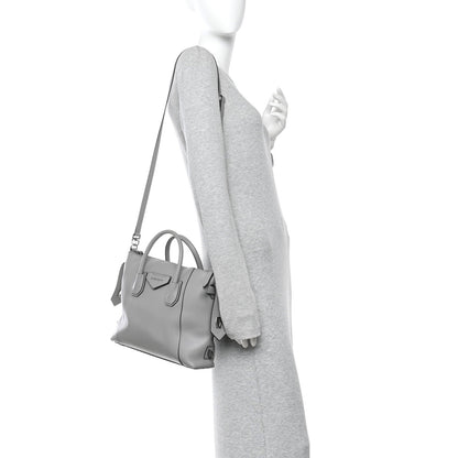 Calfskin Small Soft Antigona Pearl Grey