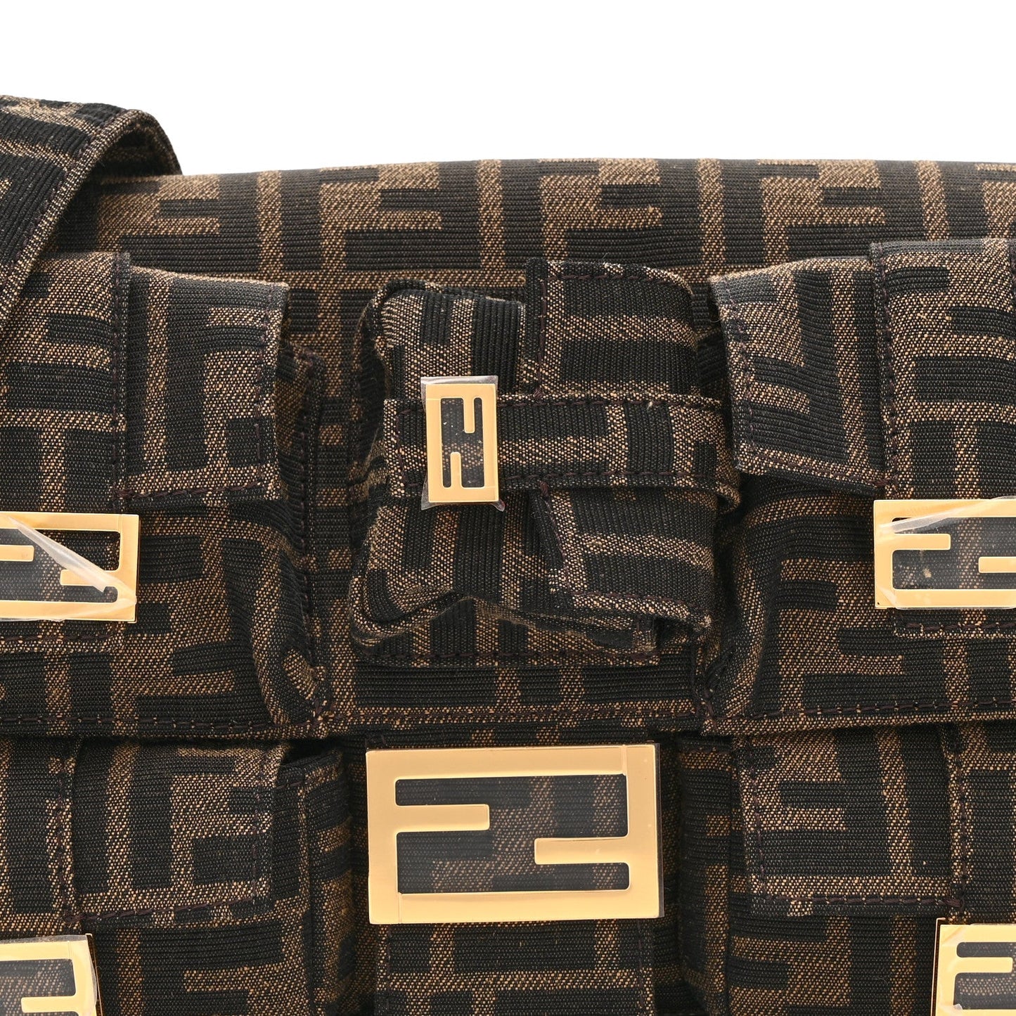 Fabric Jacquard FF 1974 Multipocket Baguette Tobacco Moro