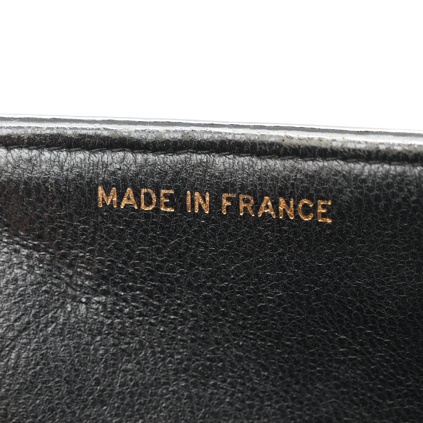 Patent Vertical Quilted Jumbo Single Flap Black
