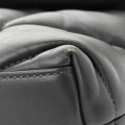 Lambskin Quilted Toy Loulou Puffer Monogram Chain Satchel Fog