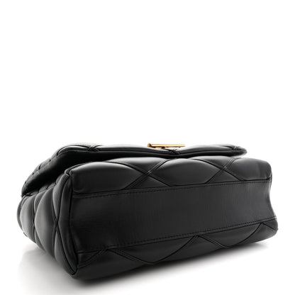 Lambskin Malletage Top Handle GO-14 GM Black