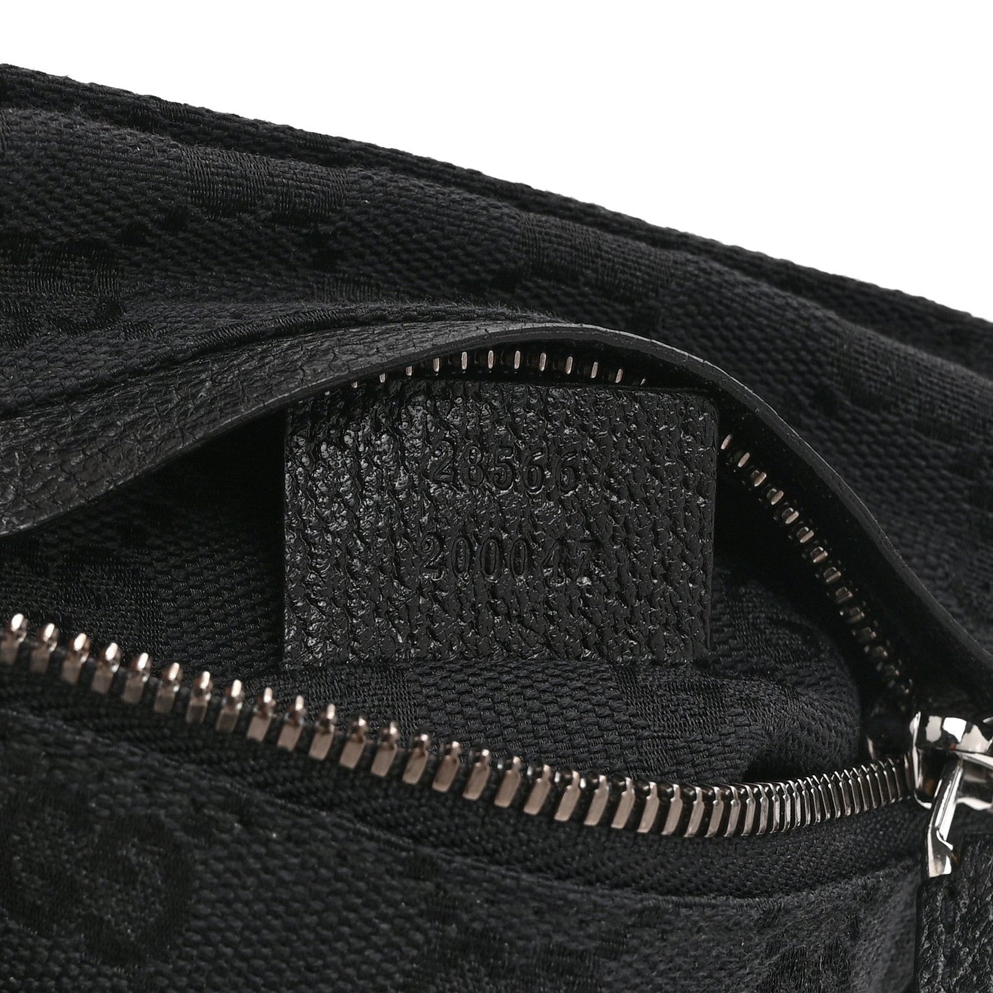 GG Monogram Double Pocket Belt Bag Black