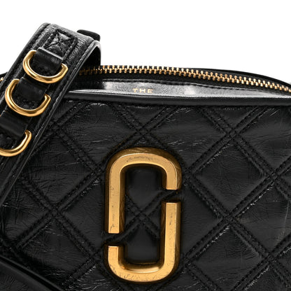 Lambskin Quilted The Softshot 21 Bag Black