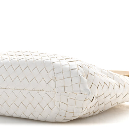 Nappa Intrecciato Small Capri Tote White