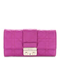 Lambskin Cannage Miss Dior Chain Wallet Dark Pink