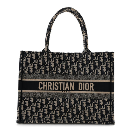 Oblique Medium Book Tote Blue Multicolor