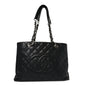 Caviar Quilted Grand Shopping Tote GST Black