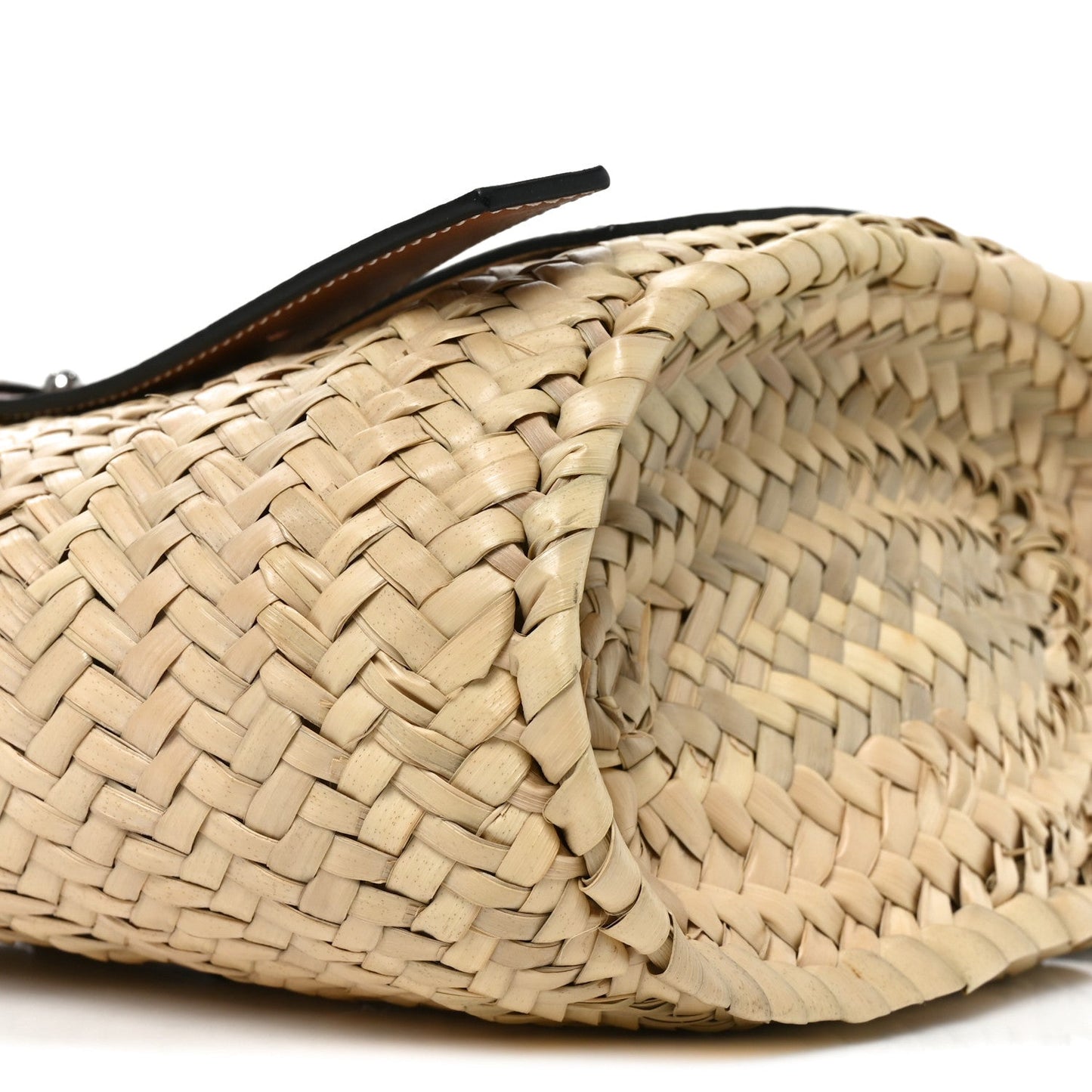 Raffia Small Basket Tote Bag Natural Tan
