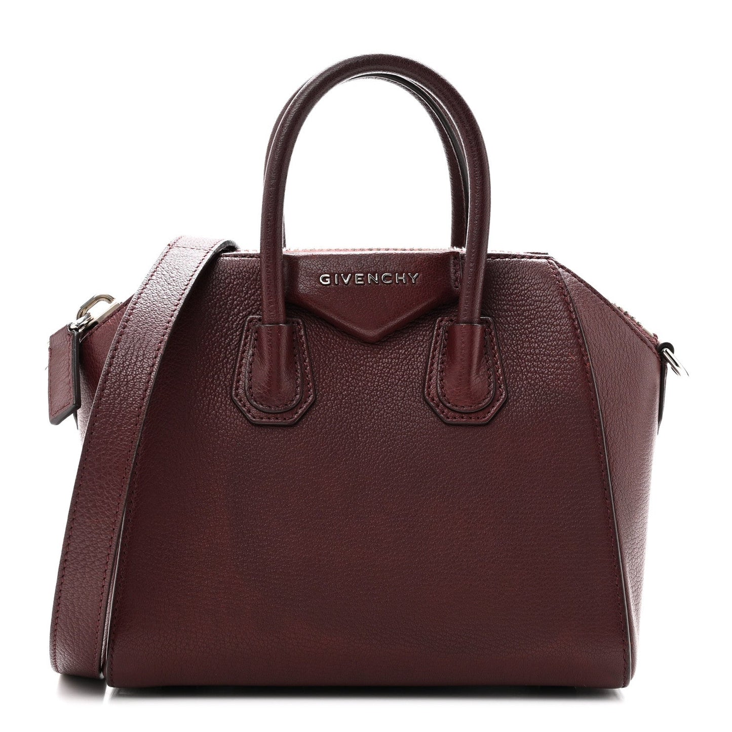 Sugar Goatskin Mini Antigona Oxblood