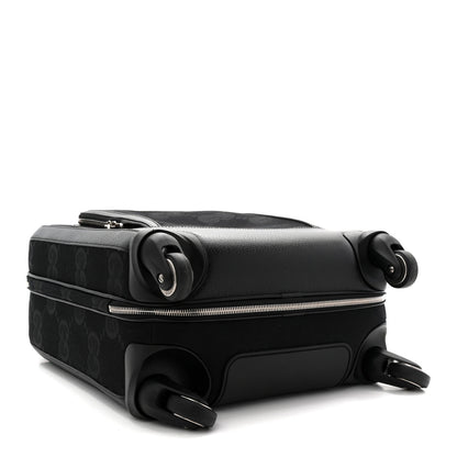 Monogram Jumbo GG Canvas Textured Calfskin Small Carry On Trolley Black