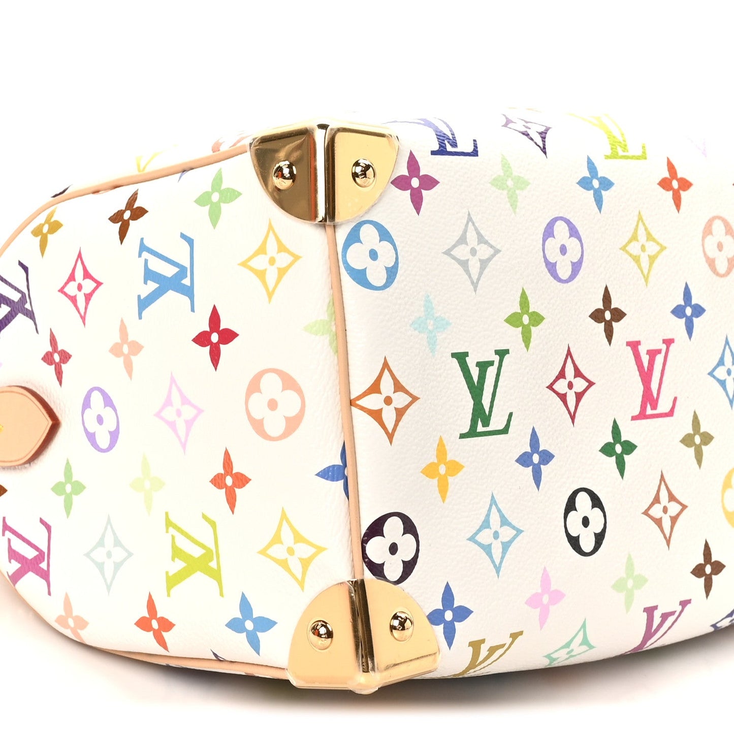 LV X TM Monogram Multicolor Speedy Bandouliere 25 White