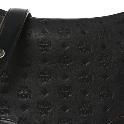 Calfskin Ottomar Monogram Klara Medium Hobo Black