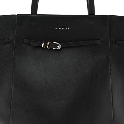 Calfskin Voyou Medium North South Tote Black
