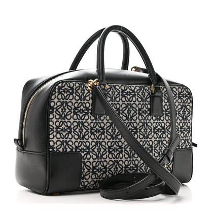 Jacquard Anagram Calfskin Amazona 28 Black Navy